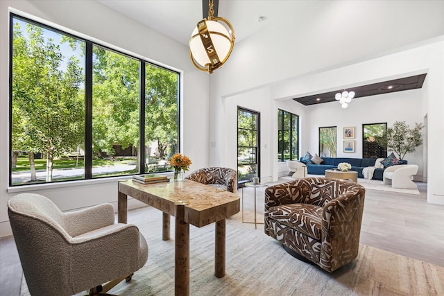 interior space featuring light hardwood / wood-style floors