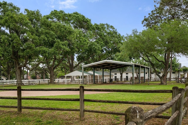 view of property's community featuring a rural view