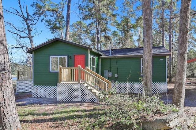 view of ranch-style home