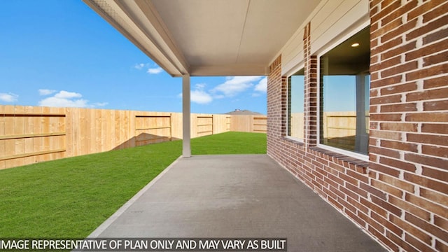 14611 Lost Cave Way, New Caney, TX 77357 - fenced backyard with a patio