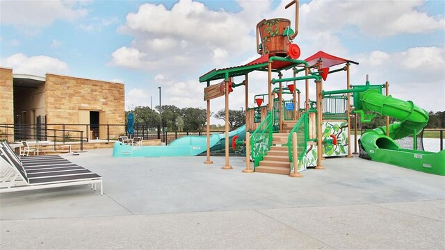 view of jungle gym