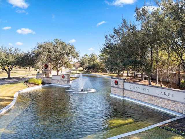 exterior space featuring a water view