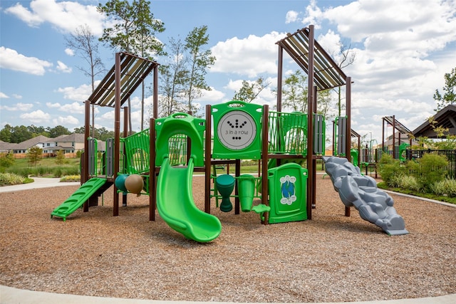 view of jungle gym