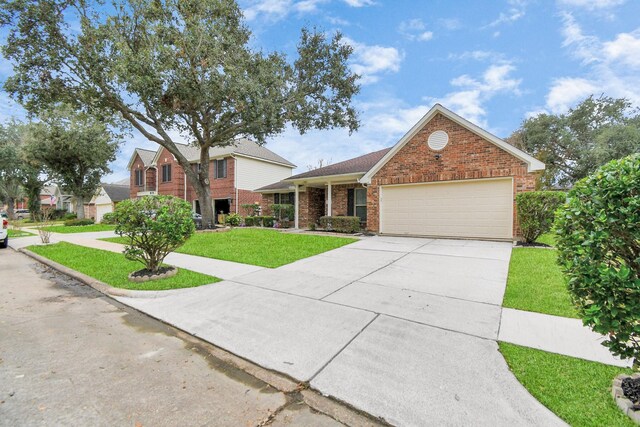 view of property featuring a front yard