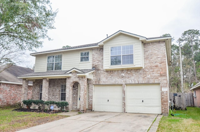 view of front of house featuring a garage