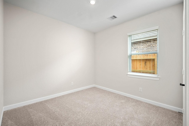 spare room with carpet floors