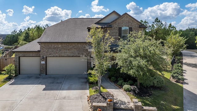 view of property featuring a garage