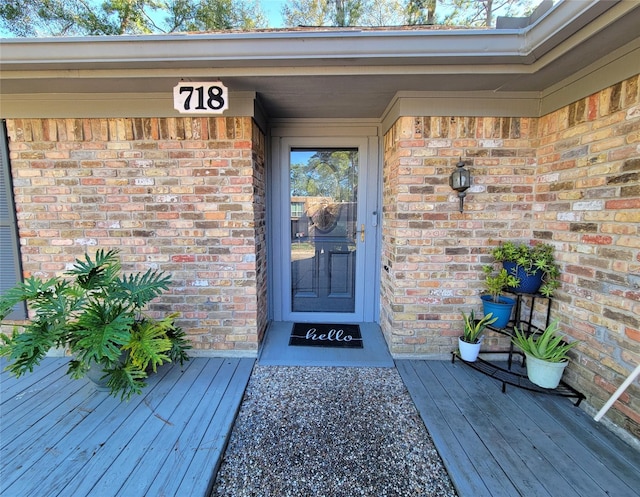 view of entrance to property