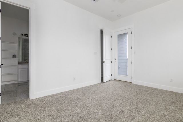 view of carpeted empty room