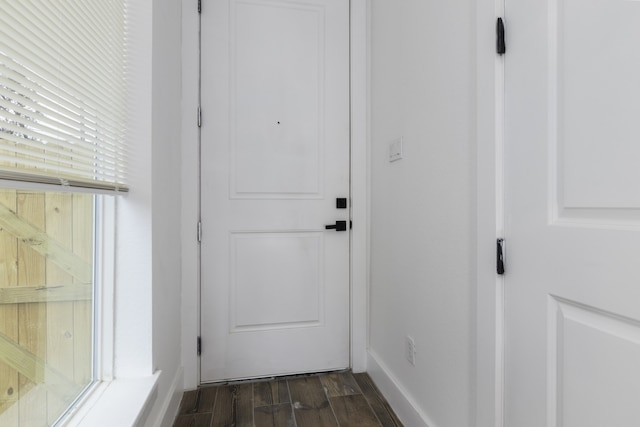 4702 Ward, Houston, TX 77021 - doorway featuring dark wood finished floors
