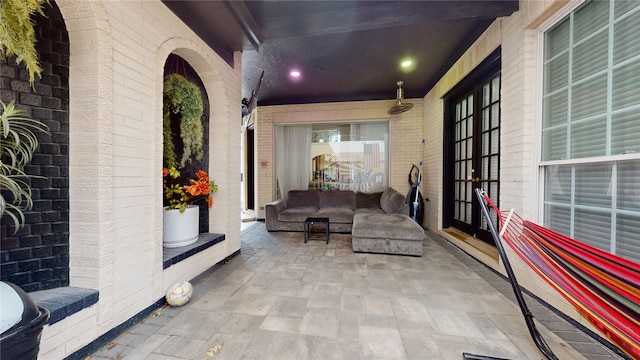 view of patio / terrace with french doors