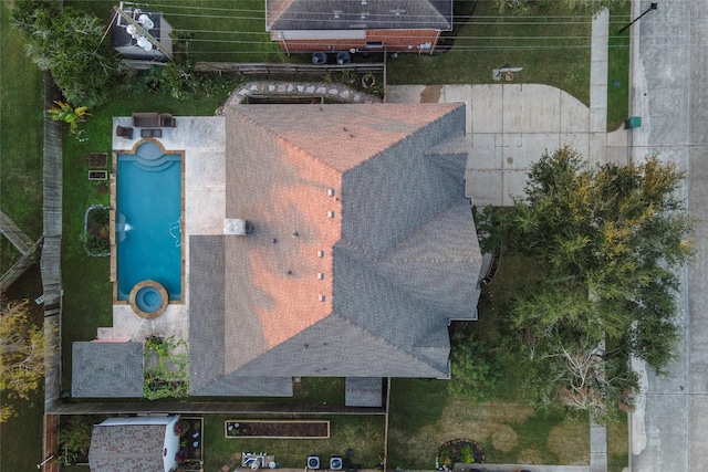 birds eye view of property