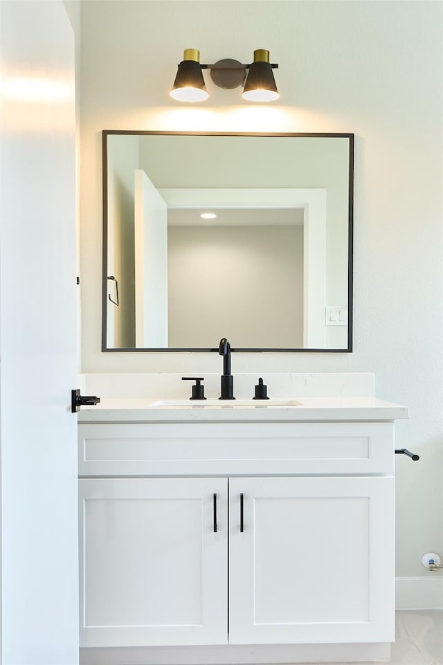 bathroom with vanity