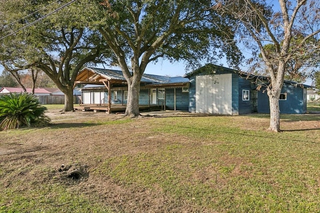 exterior space featuring a yard