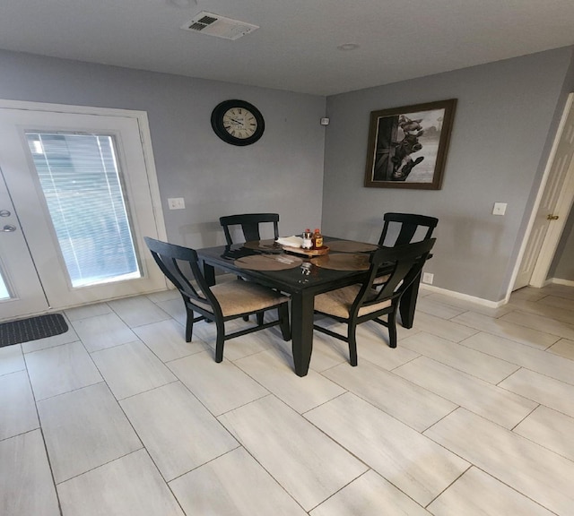 view of dining room