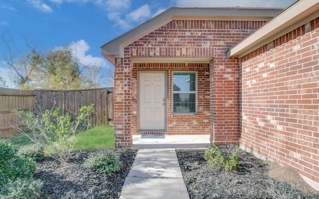 view of property entrance