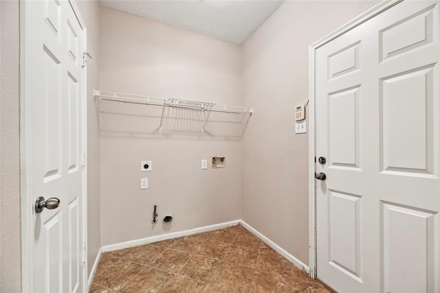 laundry room featuring electric dryer hookup, gas dryer hookup, and washer hookup