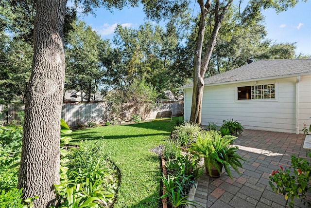 view of yard featuring a patio area