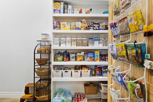 view of pantry