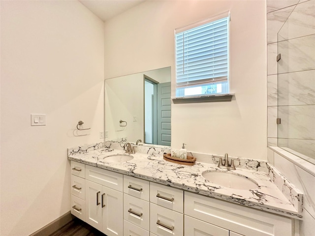 bathroom with vanity