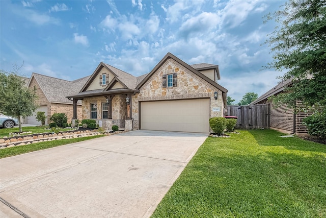 view of front of property with a front yard