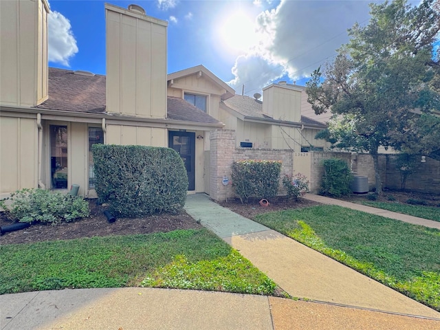 view of property with a front yard