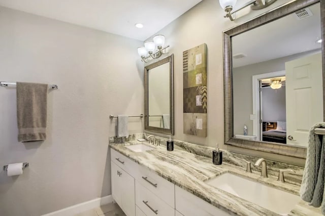 bathroom featuring vanity