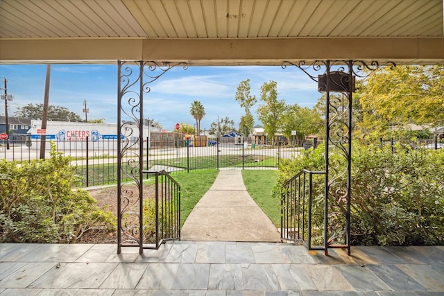 surrounding community featuring a lawn