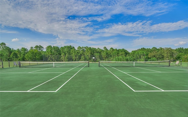 view of tennis court