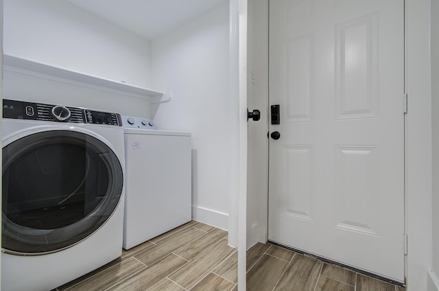 laundry area with washer and dryer