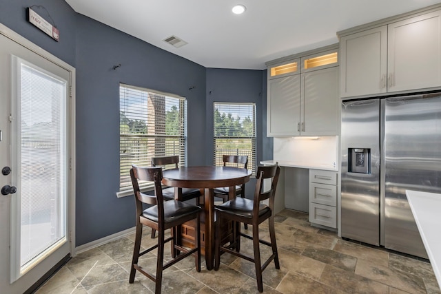 view of dining space