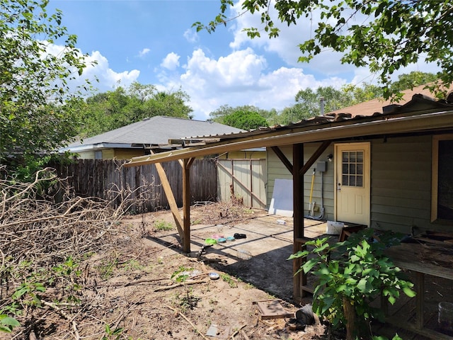 view of yard with a patio area