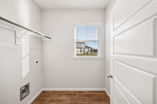 laundry room with electric dryer hookup