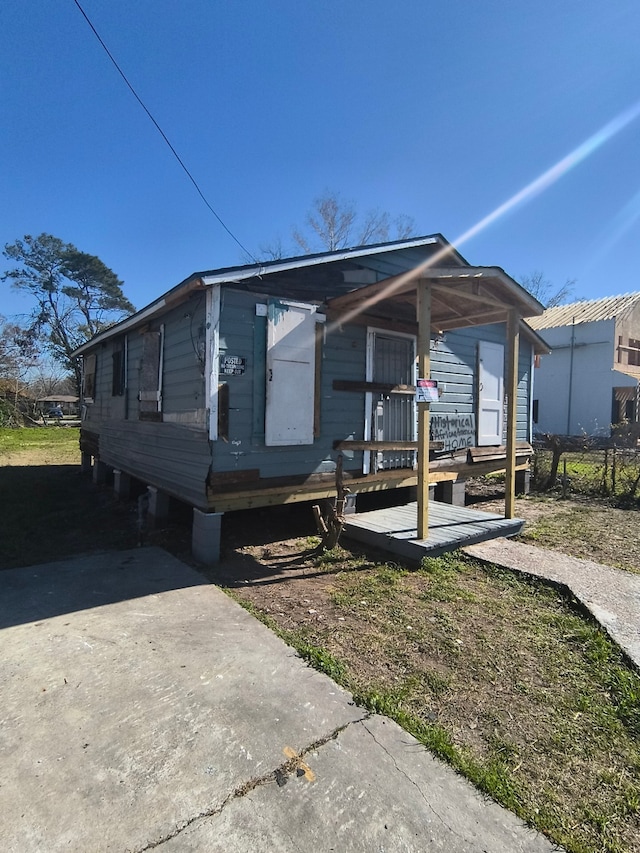 view of front of home