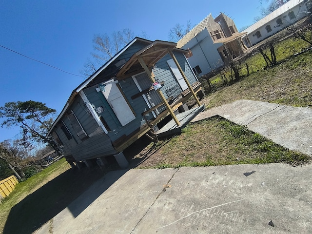 view of rear view of property