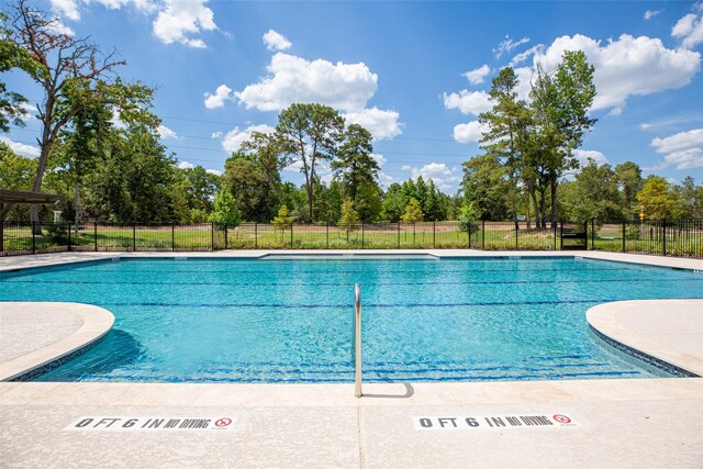 view of pool