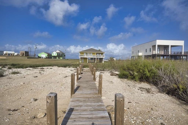 view of dock area