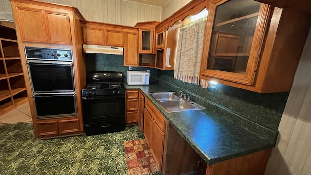 kitchen with gas stove and sink