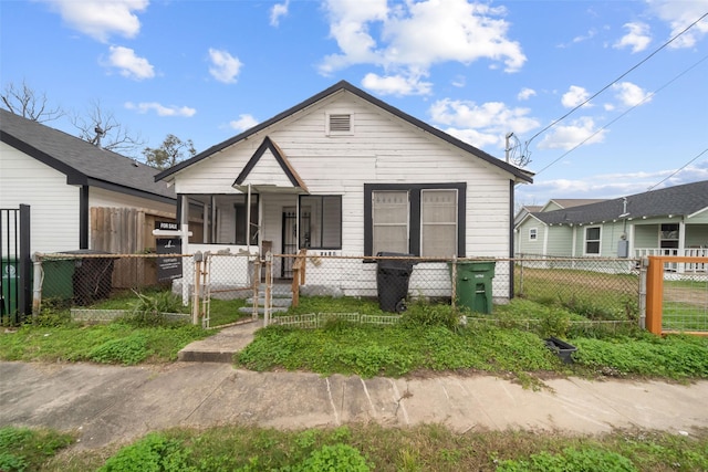 view of bungalow-style home