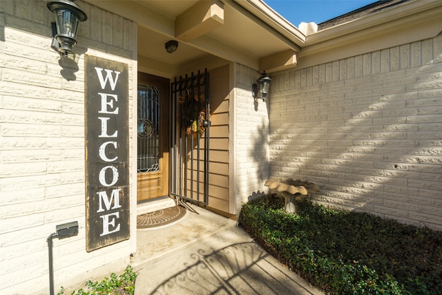 view of entrance to property