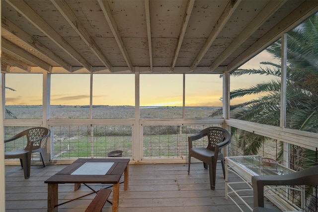 view of sunroom