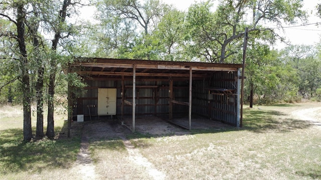 view of outdoor structure