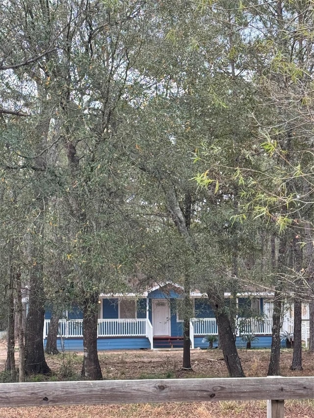 view of obstructed view of property