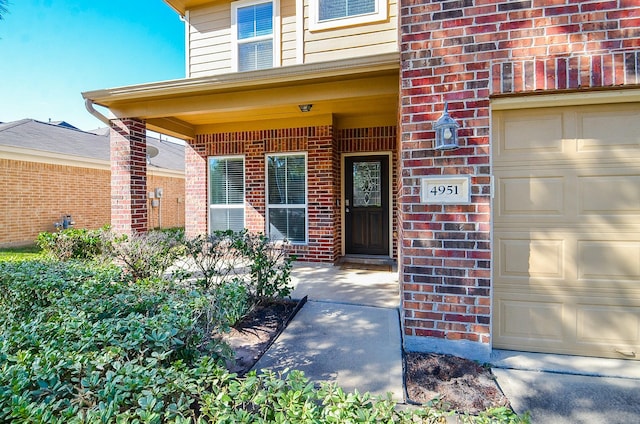 entrance to property with a porch