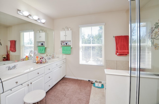 bathroom with vanity