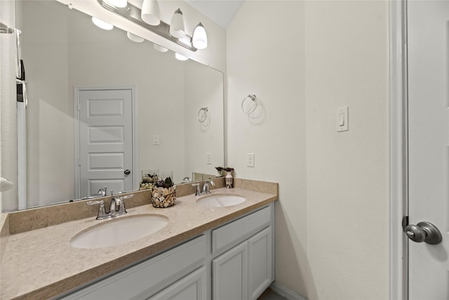 bathroom with vanity