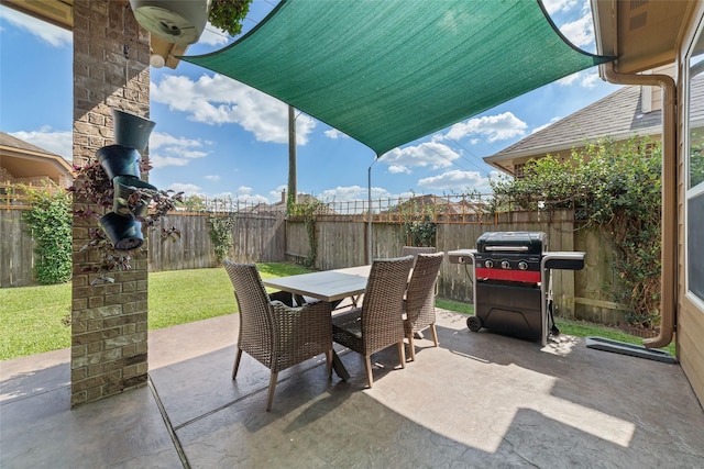 view of patio / terrace with grilling area