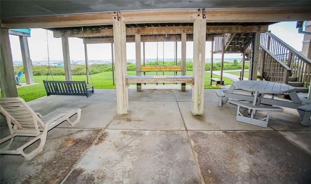 103 Southwind Dr, Surfside Beach, TX 77541 - view of patio / terrace with stairway
