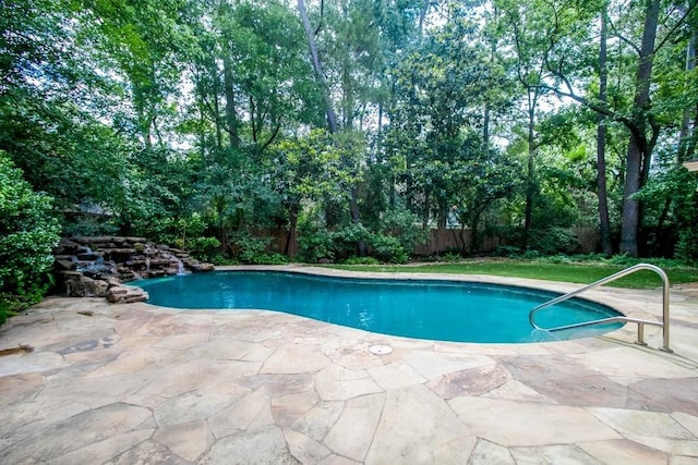 view of pool with a patio