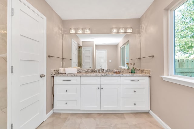 bathroom featuring vanity